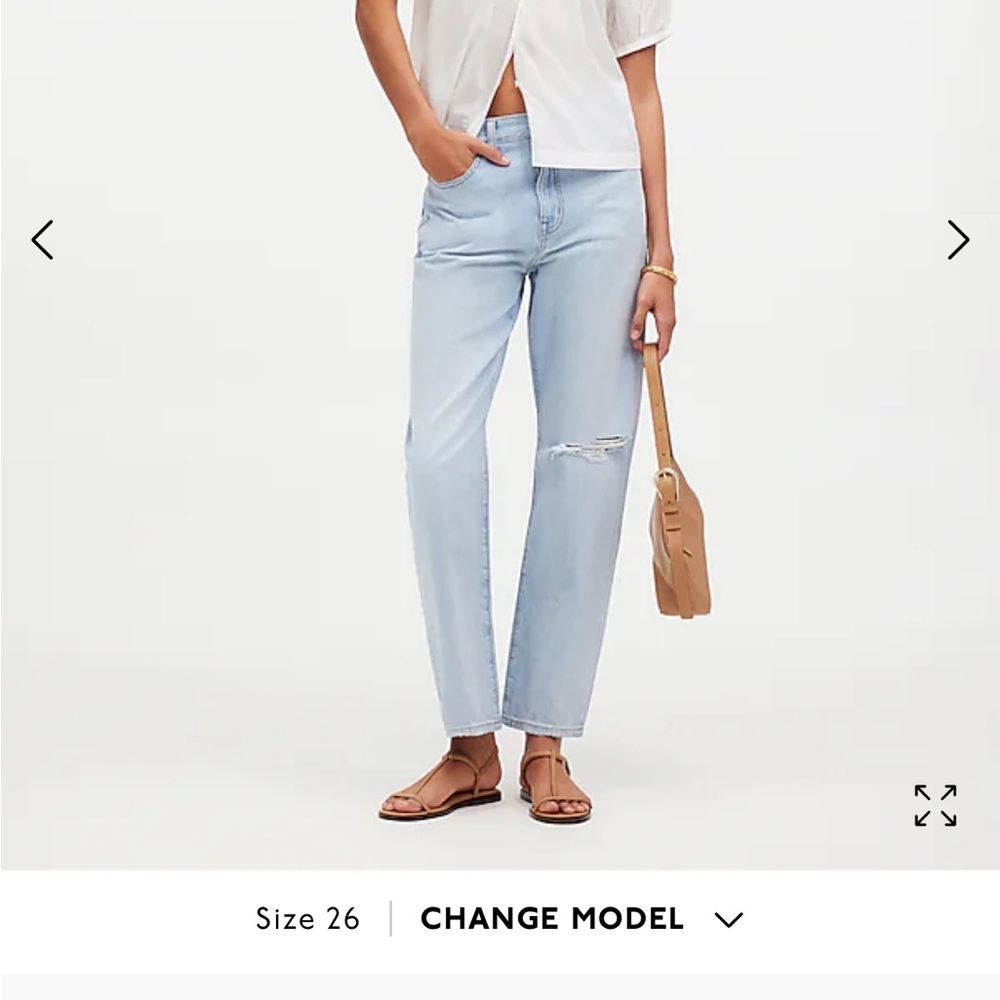NEW WITH TAGS: Madewell 90s straight crop jeans